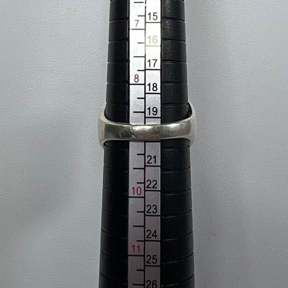 Moss Agate 925 Unisex Gemstone Ring size 8.75 - Picture 2 of 4